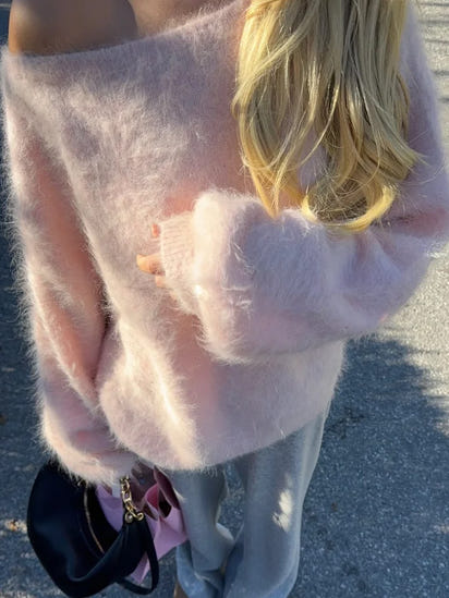 Swobodny Sweter Off-Shoulder TM