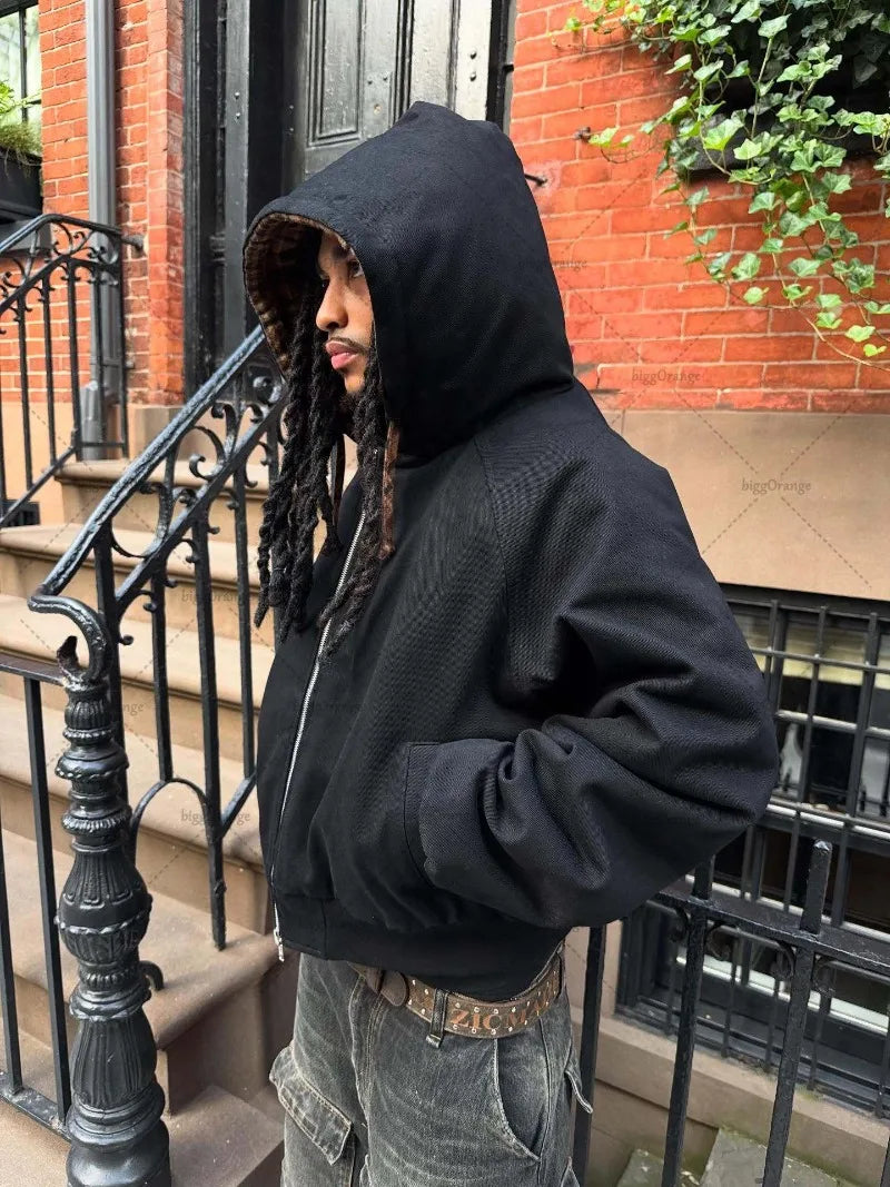 Hoodie Punk Streetwear z Podwójnym Wykończeniem™