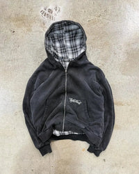 Stylowa Kurtka Z Zipperem w Kratę TM