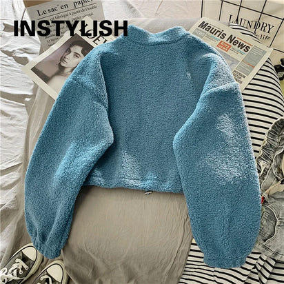 Elegancki Cropped Hoodie z Weluru™