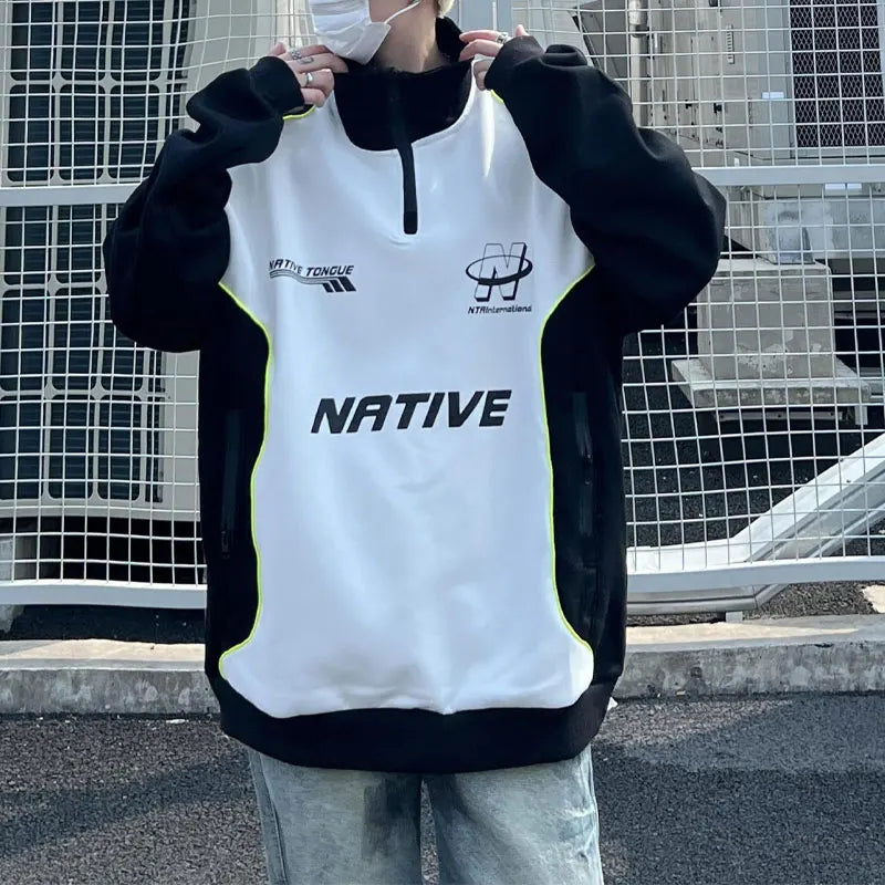 Stylowa Bluza Męska z Zippem TM