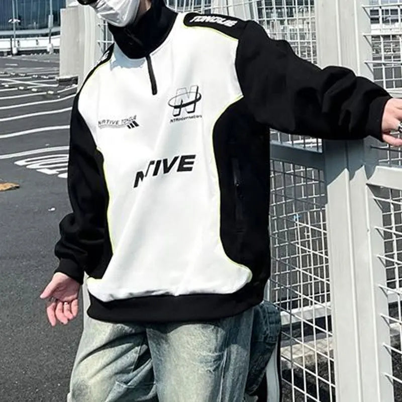 Stylowa Bluza Męska z Zippem TM