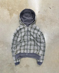 Stylowa Kurtka Z Zipperem w Kratę TM