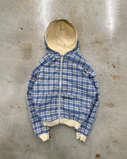 Stylowa Kurtka Z Zipperem w Kratę TM