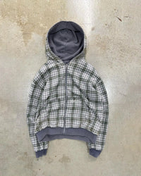 Stylowa Kurtka Z Zipperem w Kratę TM