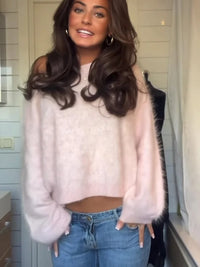 Swobodny Sweter Off-Shoulder TM