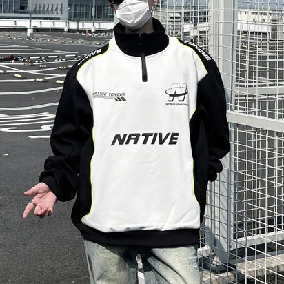 Stylowa Bluza Męska z Zippem TM